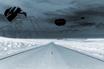 公路插画背景