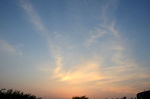 夕阳  夜景 正定 古城 城墙