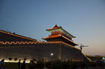 夜色  夜景 正定 古城 城墙