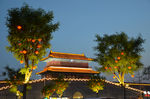 夜色  夜景 正定 古城 城墙