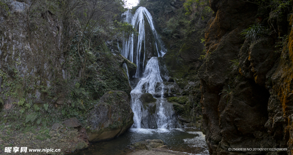 山 水 风光 瀑布 雾 生态