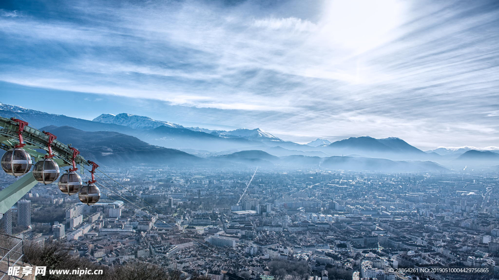 城市天空背景
