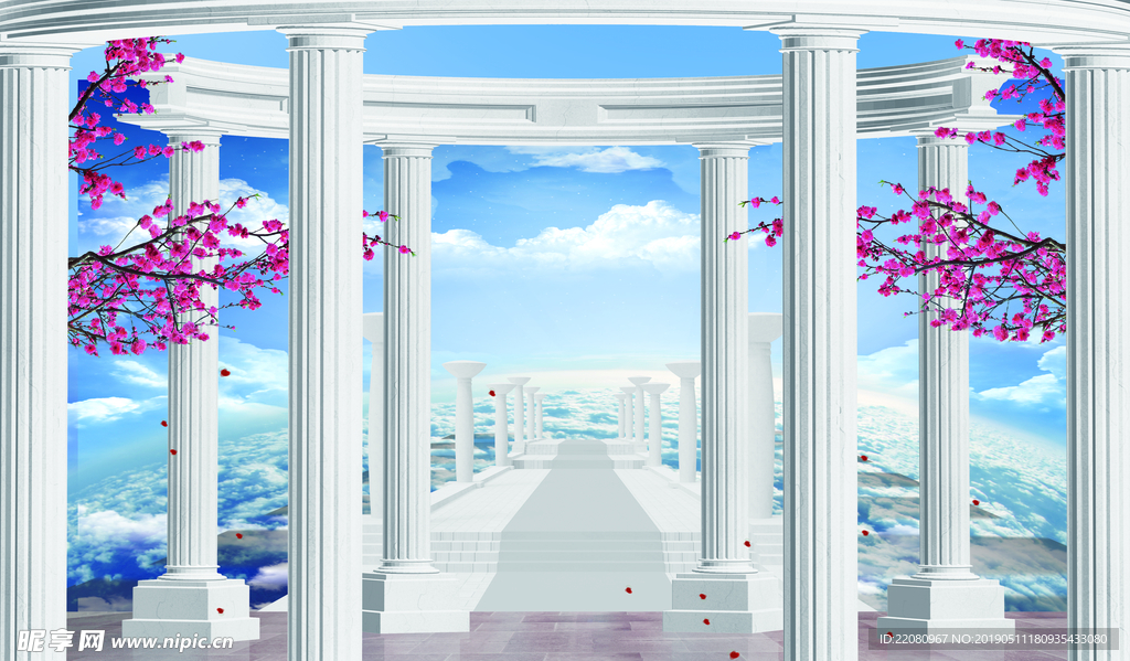 背景墙 3D 电视背景墙 立体
