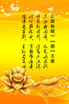 黄色展板