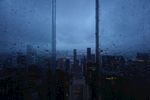 城市夜景 雨夜