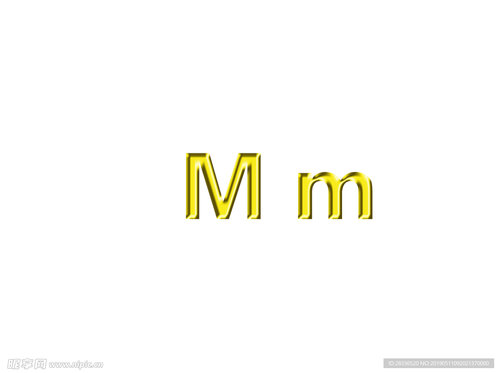 黄金字m