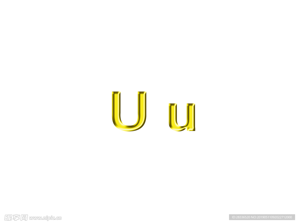 黄金字u