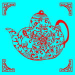 茶壶剪纸