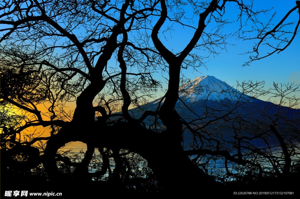 日本富士山图片日出图片自然景观