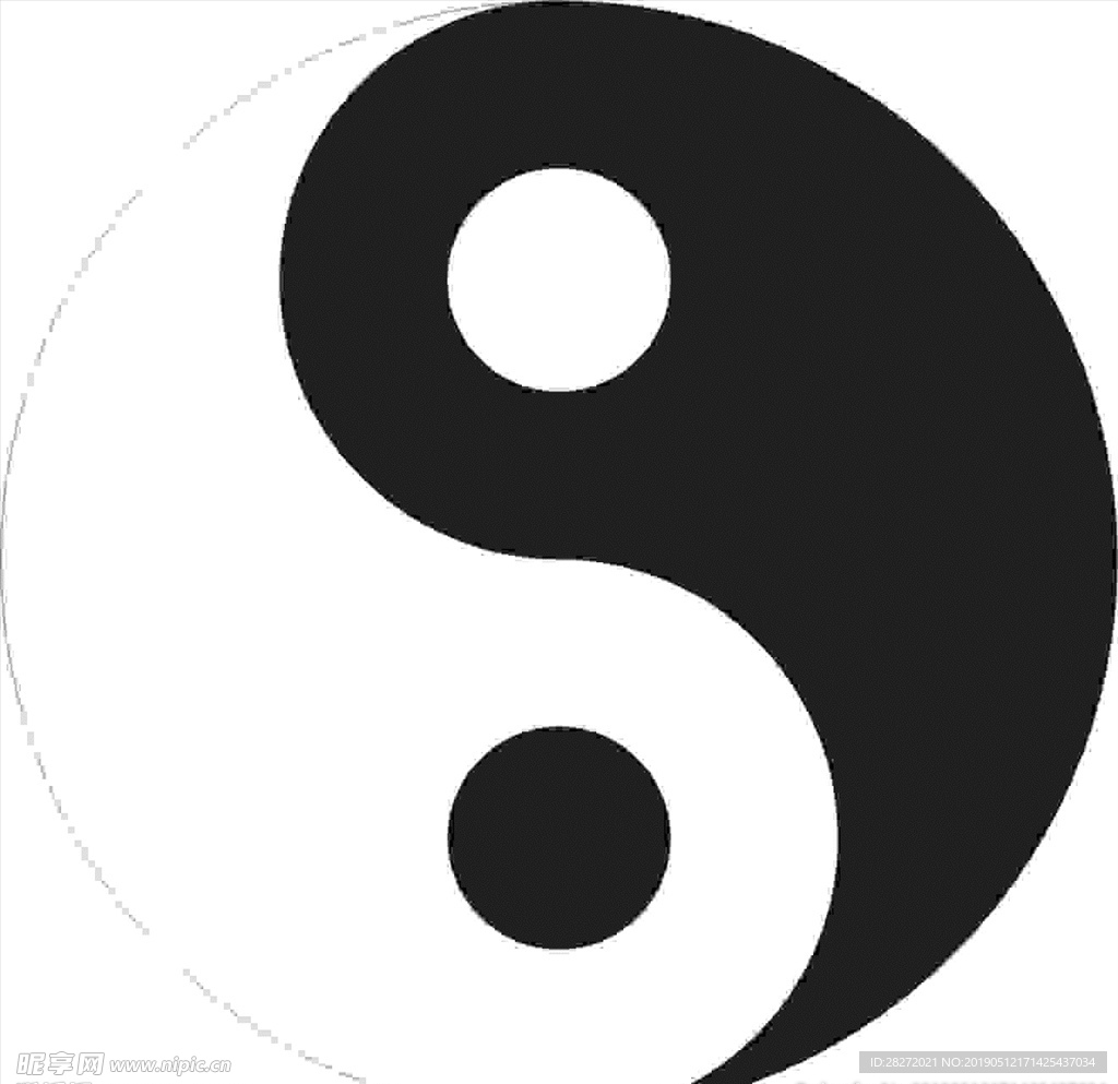 太极 太极标志 矢量