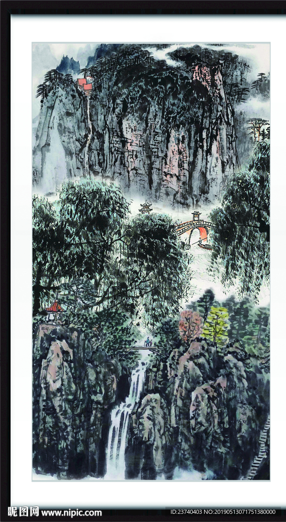 巨幅山水