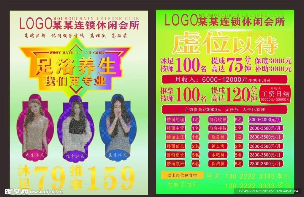 足浴海报