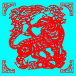 老虎剪纸