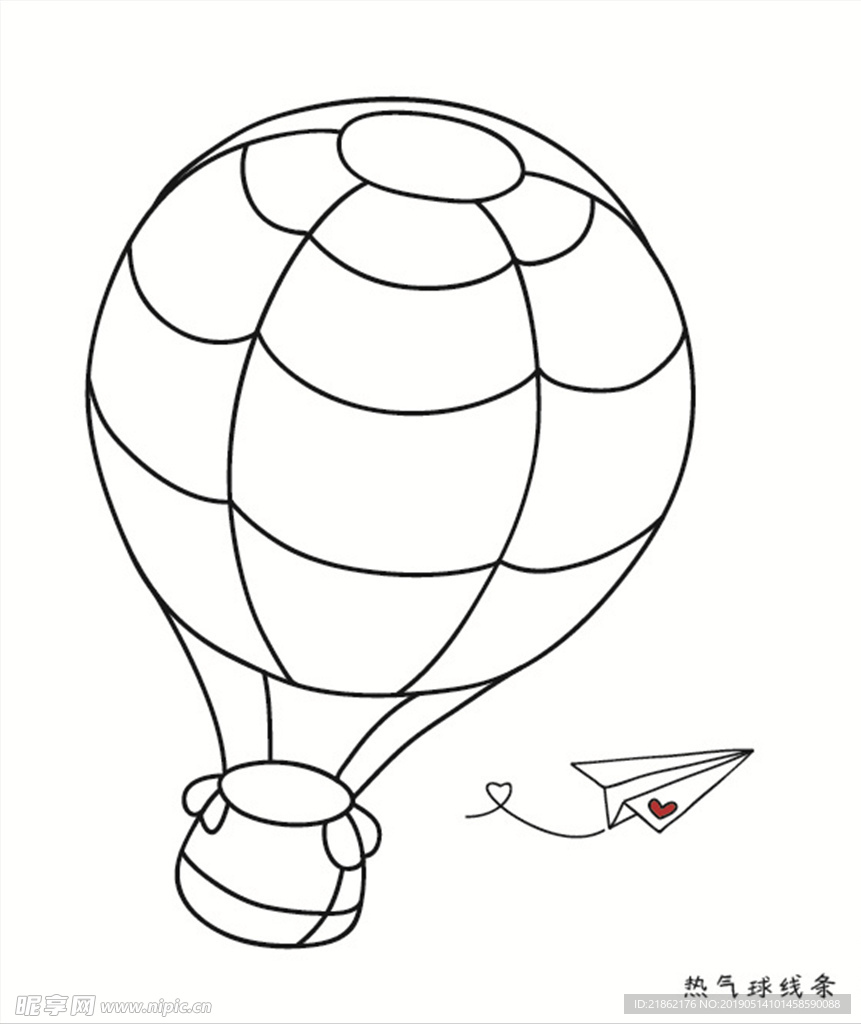 热气球线条