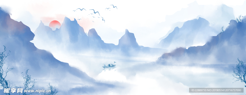 中国风水墨画