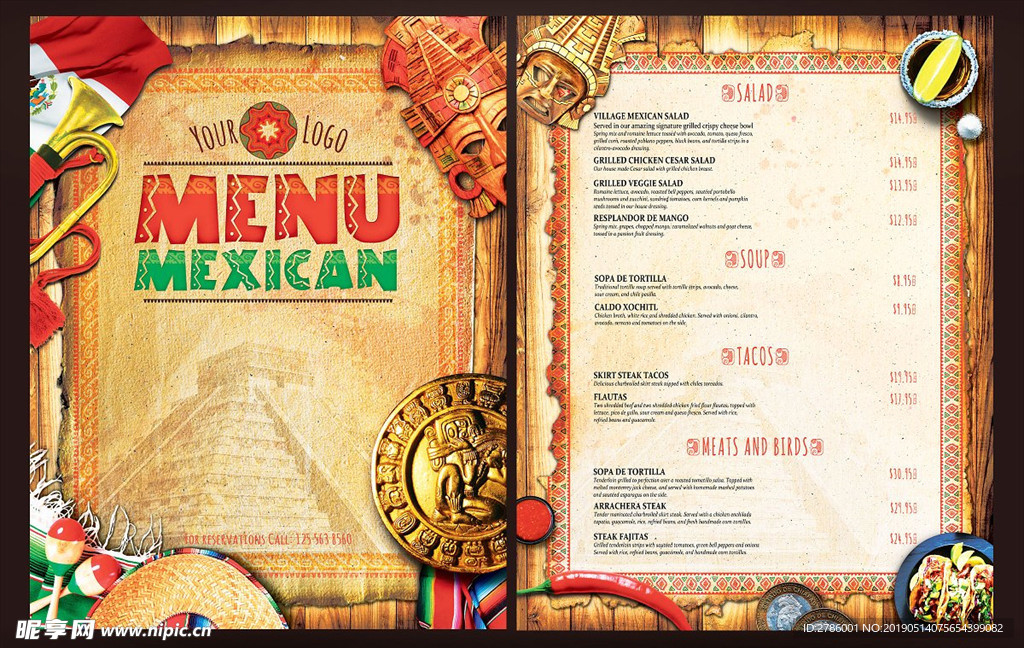墨西哥菜单菜谱