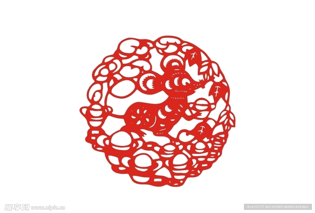 老鼠剪纸