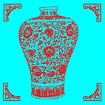 花瓶剪纸