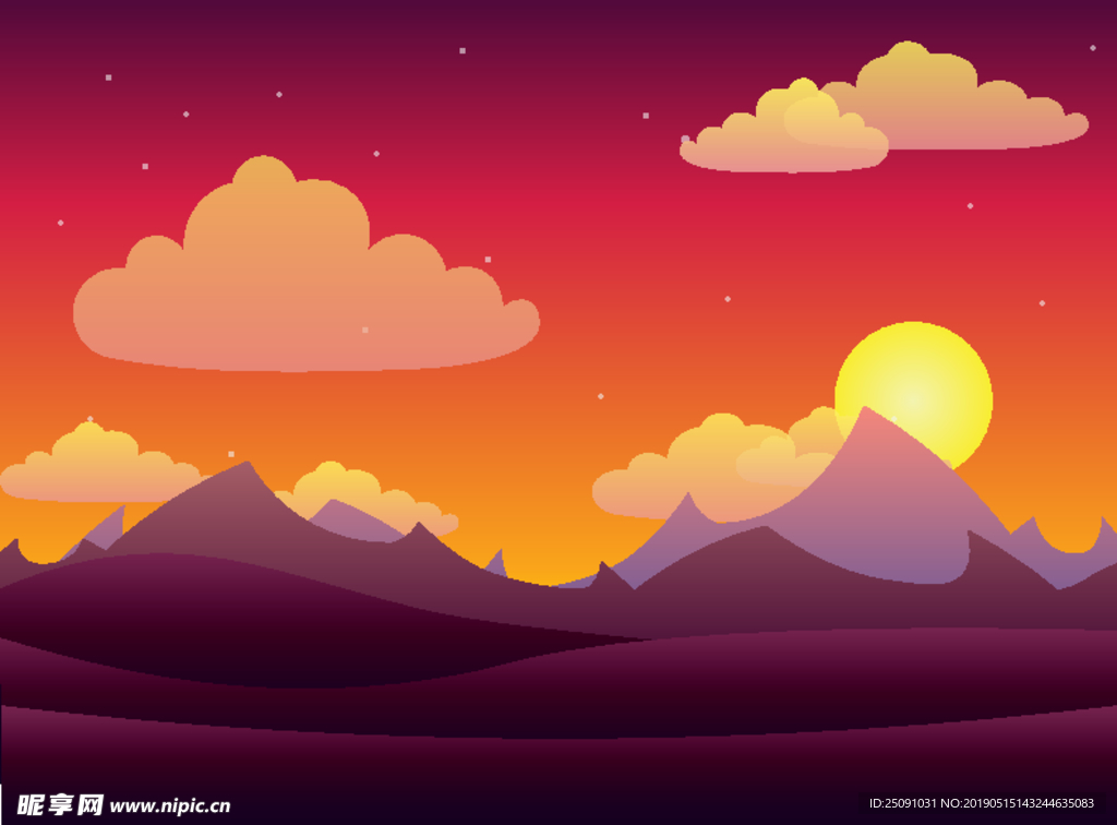插画背景