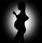 孕妇侧身轮廓图