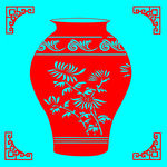 花瓶剪纸