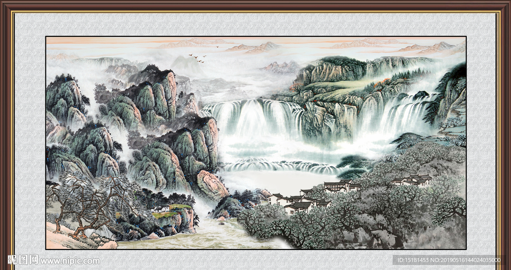 巨幅山水画