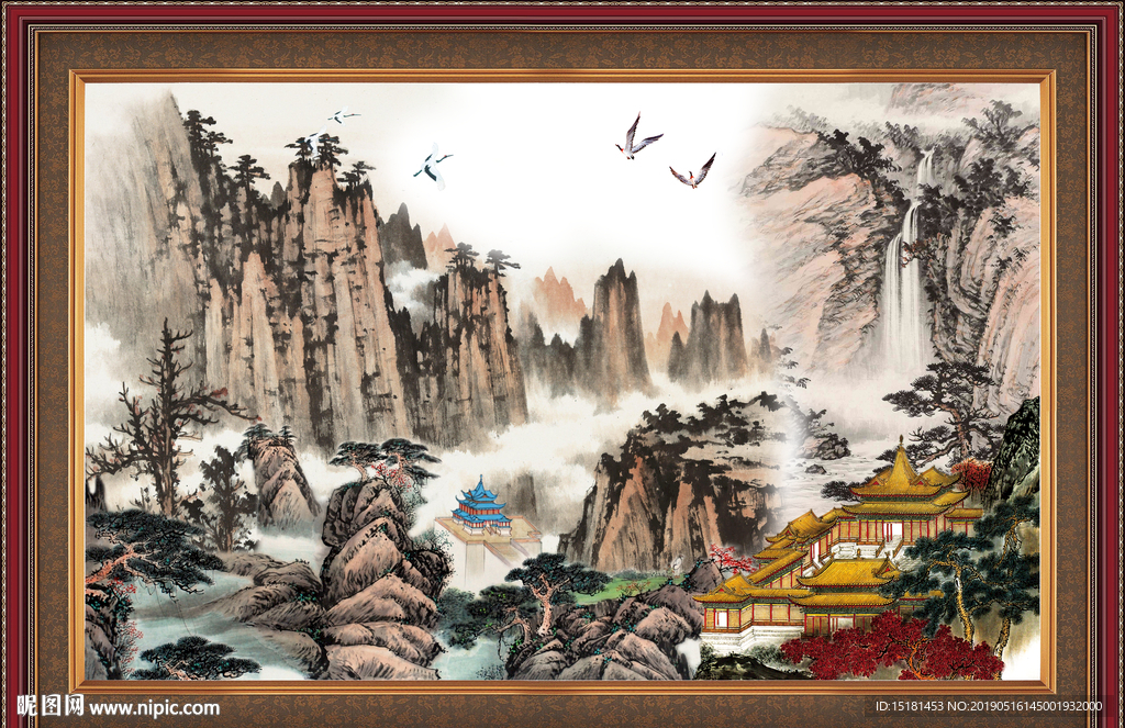 巨幅山水画