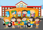 学生上学路上