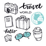 相机旅行元素