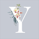 字母与花朵