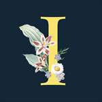 字母与花朵