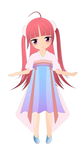 汉元素矢量卡通女孩