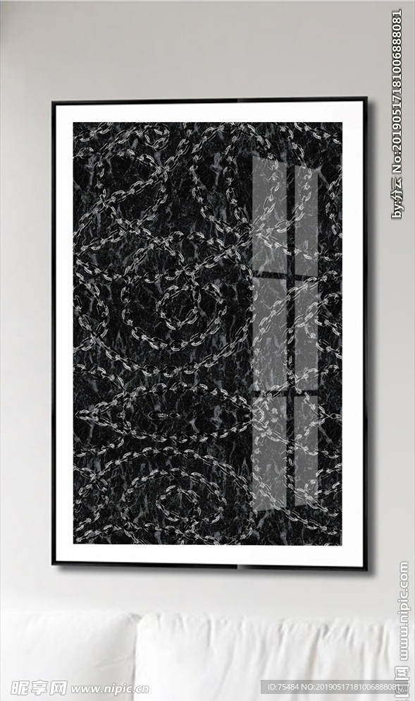 黑色装饰画