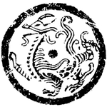 传统图案 图腾 龙纹 龙凤图案