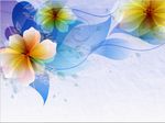 飘逸的花朵背景图