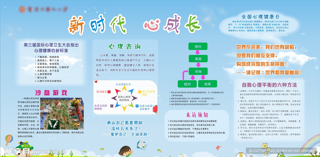 心理健康宣传栏