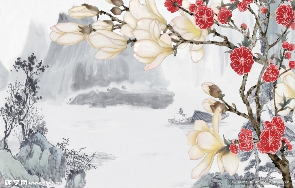 江南风背景墙