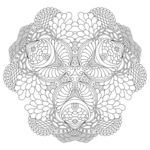 黑白古典花纹