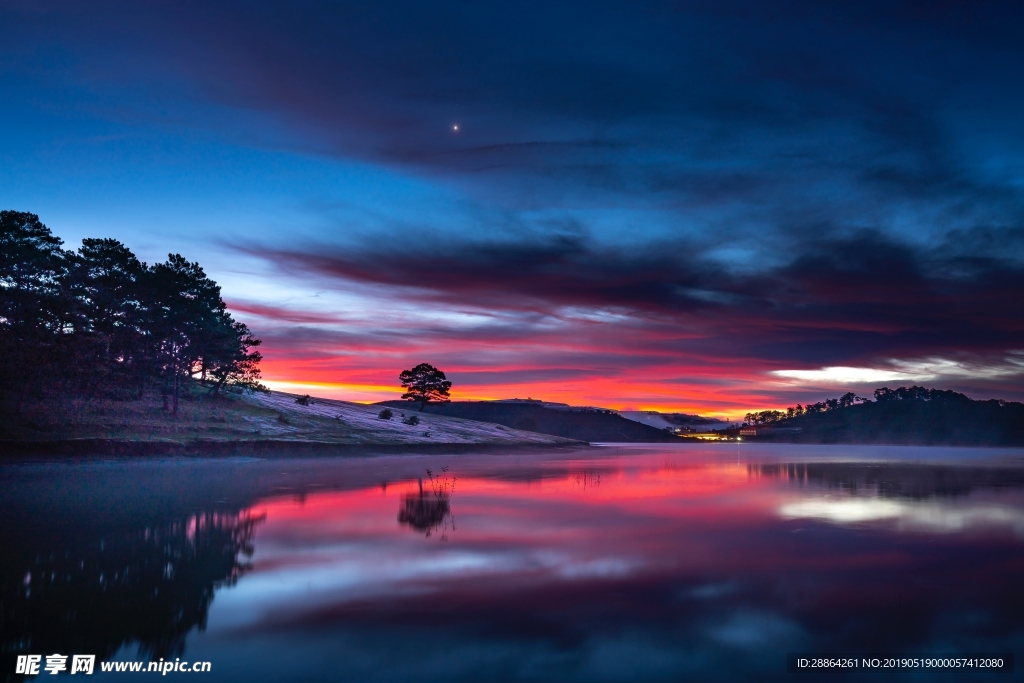 夕阳海景