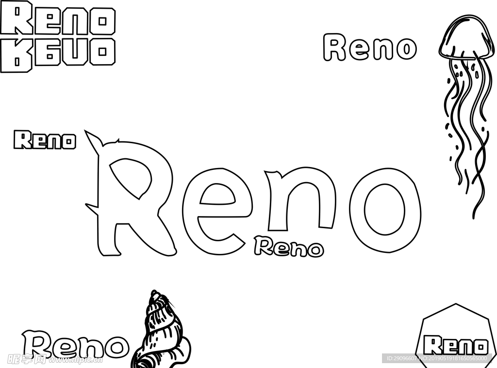 reno素描
