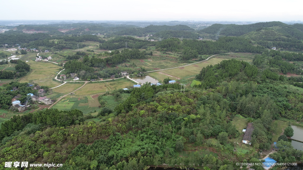 川中盆地丘陵地貌