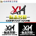 XH字母LOGO