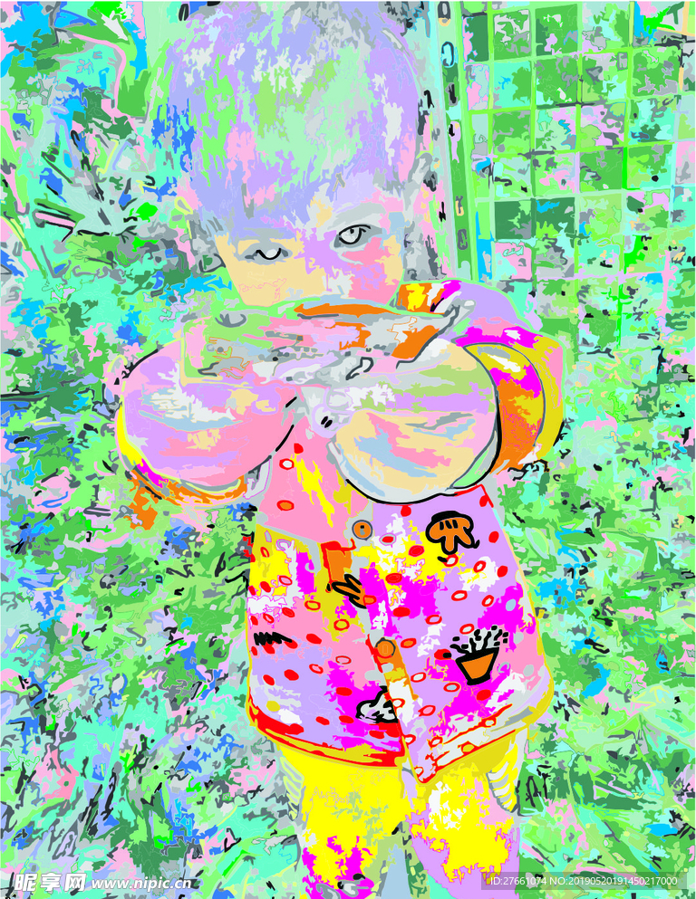 小孩涂鸦