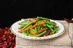 豆角炒茄子