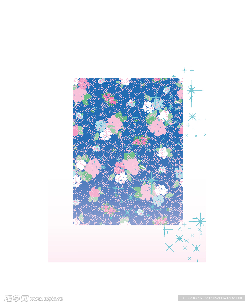 蓝色花朵