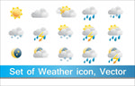 天气图标设计矢量素材