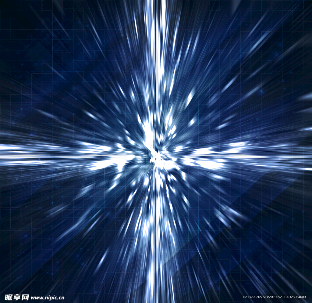 蓝色光效