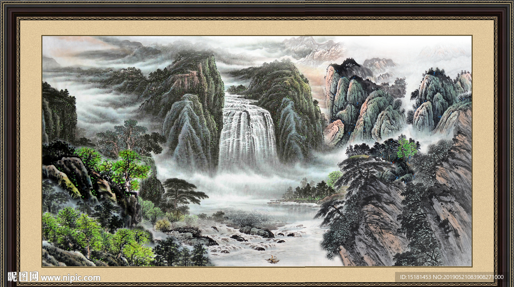 巨幅山水画