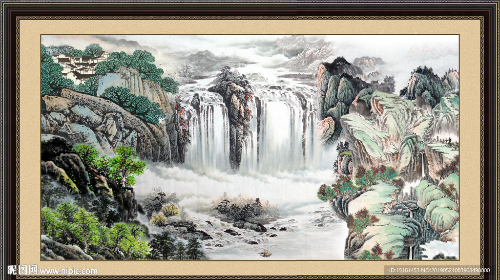 巨幅山水画