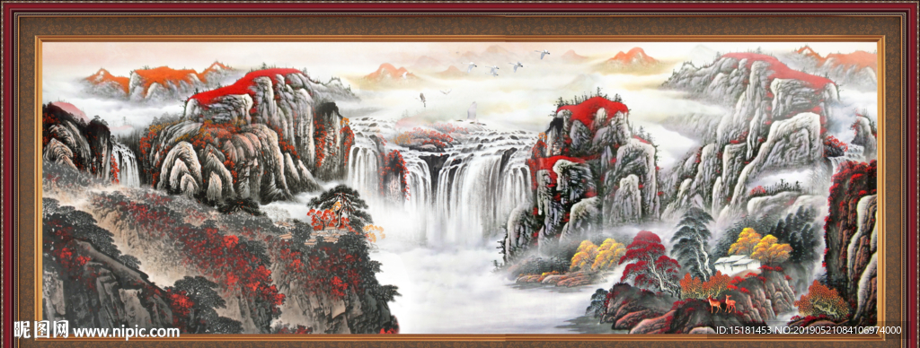 巨幅山水画
